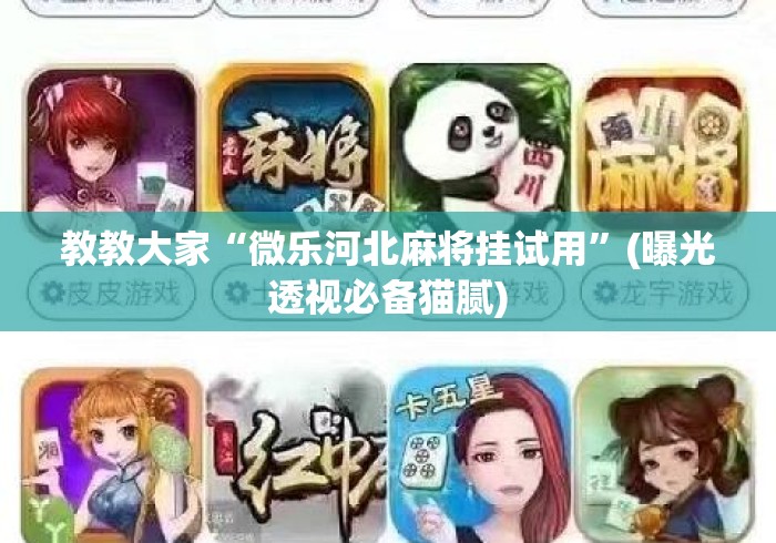 今日实测“微乐麻将是否真的有挂”其实真的确实有挂-第2张图片