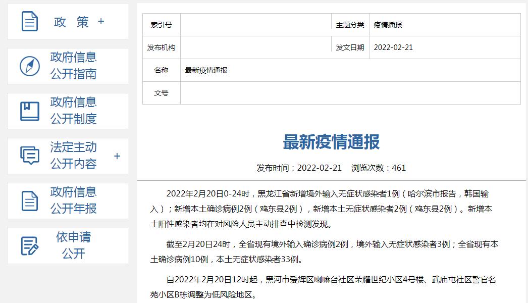 黑龙江新增本土16例.黑龙江新增本土病例4例-第2张图片